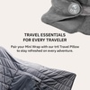 image:imageTrtl Mini Wrap Compact Blanket for Travel  Quilted Insulation  Convenient Packable Blanket  Comes with RollTop Bag  Features a Secure PocketSmall