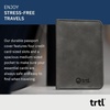 image:imageTrtl Passport Cover  Document Organizer For Passport Credit Cards and Tickets  Made With Durable WaterResistant Vegan Leather