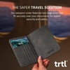 image:imageTrtl Passport Cover  Document Organizer For Passport Credit Cards and Tickets  Made With Durable WaterResistant Vegan Leather