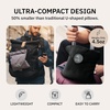 image:imageTrtl Pillow  Scientifically Proven Neck Support Travel Pillow for Airplanes  Lightweight and Machine Washable  Ergonomic Design for Traveling on Cars and Trains  RedCoral