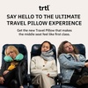 image:imageTrtl Pillow Plus  Airplane Neck Pillow for Traveling  HeightAdjustable Breathable Travel Pillow for Head and Neck Support While on Planes Cars and Trains  Machine WashableCharcoal