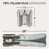 image:imageTrtl Pillow Plus  Airplane Neck Pillow for Traveling  HeightAdjustable Breathable Travel Pillow for Head and Neck Support While on Planes Cars and Trains  Machine WashableCharcoal