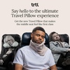 image:imageTrtl Travel Pillow Original 20  Scientifically Proven Super Soft Travel Pillow with Premium Head amp Neck Support  for Airplane Travel  Machine Washable  Lightweight amp Compact  Jet Black  SmallSand Beige