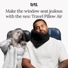 image:imageTrtl Travel Pillow Original 20  Scientifically Proven Super Soft Travel Pillow with Premium Head amp Neck Support  for Airplane Travel  Machine Washable  Lightweight amp Compact  Jet Black  SmallJet Black