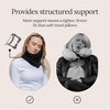 image:imageTrtl Travel Pillow Original 20  Scientifically Proven Super Soft Travel Pillow with Premium Head amp Neck Support  for Airplane Travel  Machine Washable  Lightweight amp Compact  Jet Black  SmallJet Black