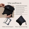 image:imageTrtl Travel Pillow Original 20  Scientifically Proven Super Soft Travel Pillow with Premium Head amp Neck Support  for Airplane Travel  Machine Washable  Lightweight amp Compact  Jet Black  SmallJet Black