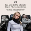 image:imageTrtl Travel Pillow Original 20  Scientifically Proven Super Soft Travel Pillow with Premium Head amp Neck Support  for Airplane Travel  Machine Washable  Lightweight amp Compact  Jet Black  SmallJet Black
