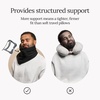 image:imageTrtl Travel Pillow Original 20  Scientifically Proven Super Soft Travel Pillow with Premium Head amp Neck Support  for Airplane Travel  Machine Washable  Lightweight amp Compact  Jet Black  SmallJet Black