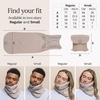 image:imageTrtl Travel Pillow Original 20  Scientifically Proven Super Soft Travel Pillow with Premium Head amp Neck Support  for Airplane Travel  Machine Washable  Lightweight amp Compact  Jet Black  SmallSand Beige