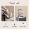 image:imageTrtl Travel Pillow Original 20  Scientifically Proven Super Soft Travel Pillow with Premium Head amp Neck Support  for Airplane Travel  Machine Washable  Lightweight amp Compact  Jet Black  SmallSand Beige