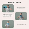 image:imagetrtl Pillow Junior Kids Travel Pillow for Airplanes  with Builtin Head and Travel Neck Support  Comfortable Kids Neck Pillow for Traveling  Compact and MachineWashable AquaAqua