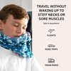 image:imagetrtl Pillow Junior Kids Travel Pillow for Airplanes  with Builtin Head and Travel Neck Support  Comfortable Kids Neck Pillow for Traveling  Compact and MachineWashable AquaAqua