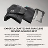 image:imagetrtl Travel Pillow Cool for Neck Support  Cooling Travel Pillow for Airplanes  Breathable Fabric  Lightweight Easy to Carry  for Traveling on Flights Cars and Trains  BlackGrey