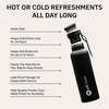 image:imagetrtl Travel Water Bottle Flask Insulated Water Bottle That Keeps Drinks Cool for Up to 24 Hours  Secure LeakProof Lid